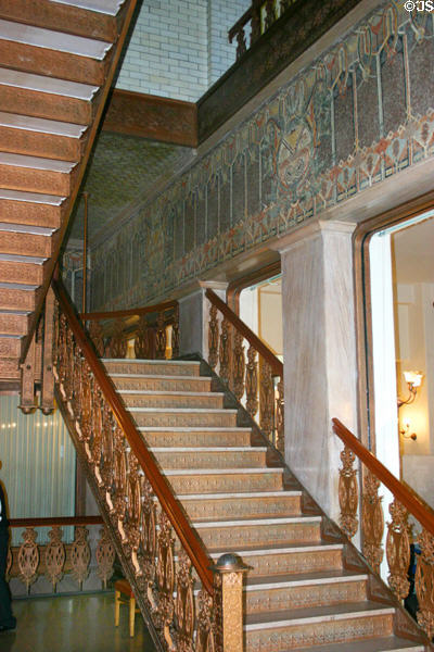 Metal & tiled staircase in Guaranty / Prudential Building. Buffalo, NY.