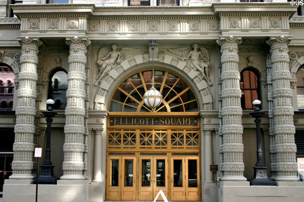 Ellicott Square Building (1895) (295 Main St.). Buffalo, NY. Style: French Renaissance. Architect: Charles B. Atwood of D.H. Burnham & Company.