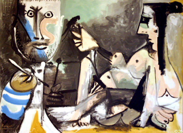 Artist & his model (1964) by Pablo Picasso in Albright-Knox Art Gallery. Buffalo, NY.
