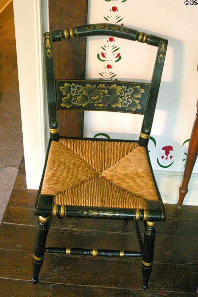 Original filigreed chair of Millard Fillmore in his house. East Aurora, NY.