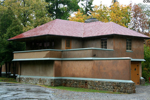 Coach house of Graycliff Estate. Buffalo, NY. Architect: Frank Lloyd Wright.