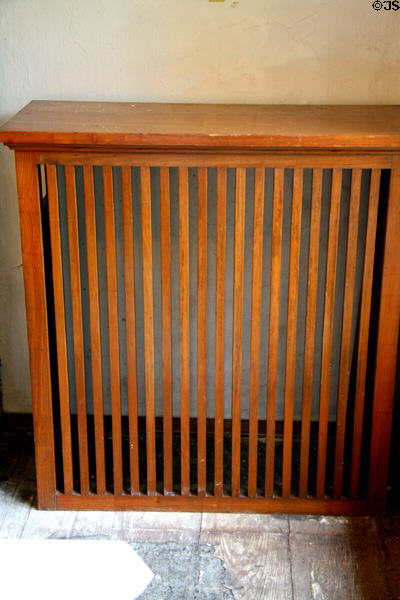 Wright-designed radiator screen at Graycliff. Buffalo, NY.