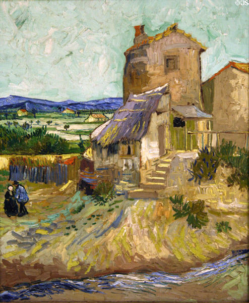 Old Mill (1888) painting by Vincent van Gogh at Albright-Knox Art Gallery. Buffalo, NY.