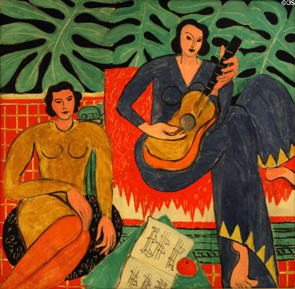 La Musique (1939) painting by Henri Matisse at Albright-Knox Art Gallery. Buffalo, NY.