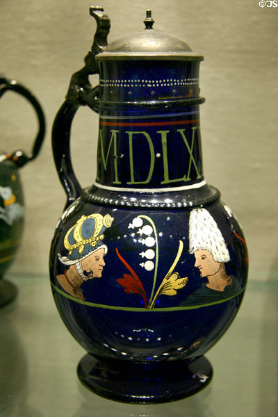 Bohemian glass mug (1579) at Corning Museum of Glass. Corning, NY.
