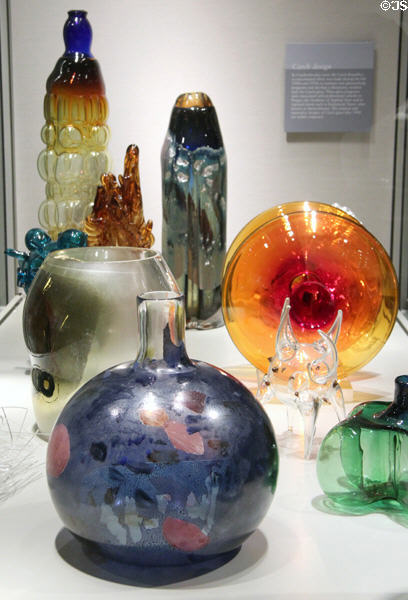Modern Czech glass (1940s on) at Corning Museum of Glass. Corning, NY.
