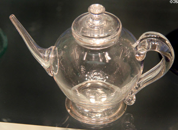 American glass whale oil lamp filler (1812-30) at Corning Museum of Glass. Corning, NY.