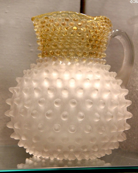 Pitcher (1885-91) by Hobbs, Brockunier & Co. of Wheeling, WV at Corning Museum of Glass. Corning, NY.