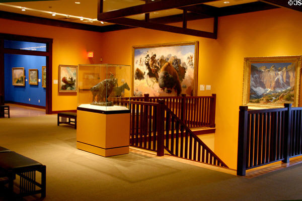 Gallery design of Rockwell Museum of Art. Corning, NY.