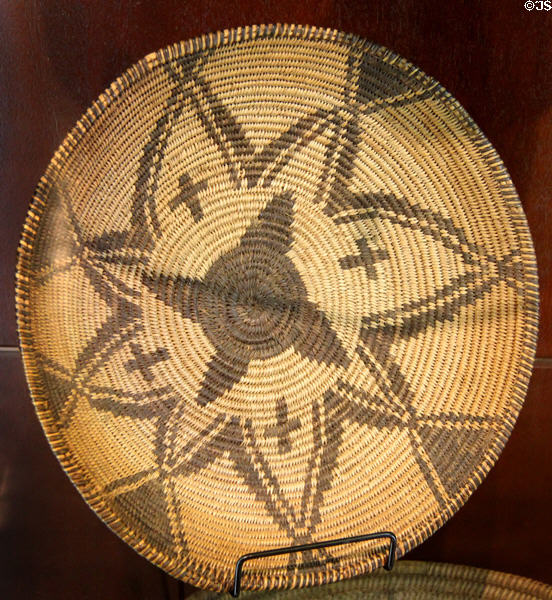 Apache basket tray (early 20thC) at Rockwell Museum of Art. Corning, NY.