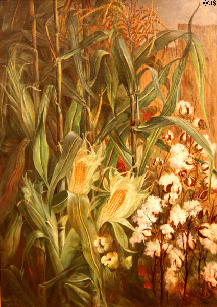 The Two Kings: Corn & Cotton painting (1876) by Elizabeth Remington at Rockwell Museum of Art. Corning, NY.