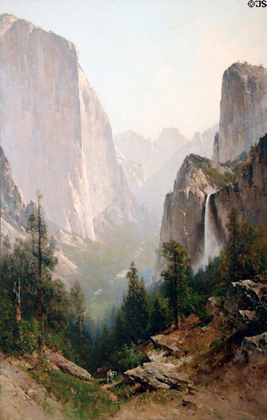 Yosemite painting (c1908) by Thomas Hill at Rockwell Museum of Art. Corning, NY.