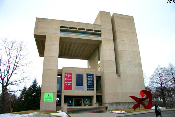 Herbert F. Johnson Museum of Art (1975) on Cornell Campus. Ithaca, NY. Architect: I.M. Pei.