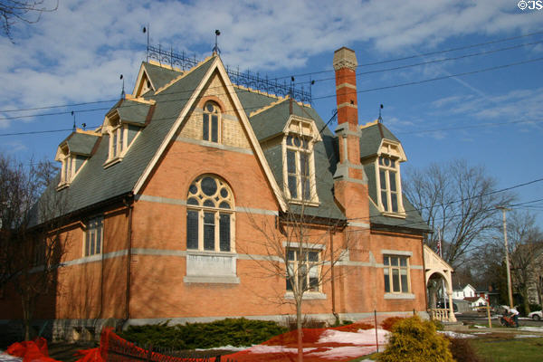 Waterloo Library & Historical Society (1881) (31 E. Williams St.). Waterloo, NY. Style: Queen Anne.