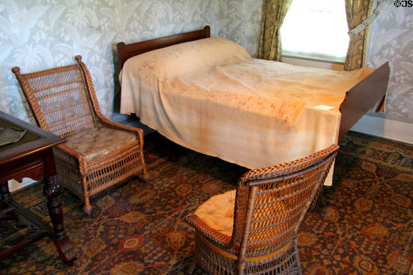 Deathbed of Ulysses S. Grant at Grant Cottage SHS. Wilton, NY.