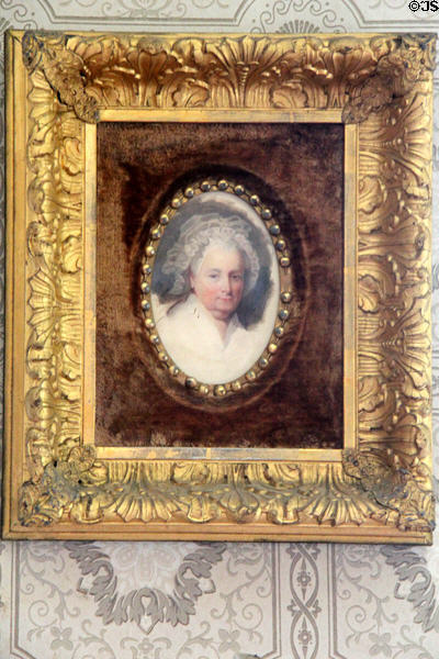 Portrait of Martha Washington at Grant Cottage SHS. Wilton, NY.