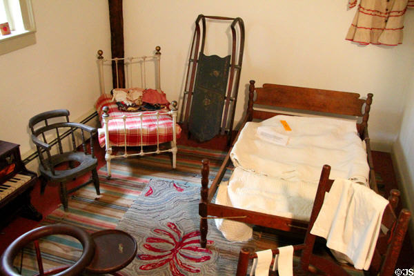 Room with antique objects for children at Millard Fillmore House. East Aurora, NY.