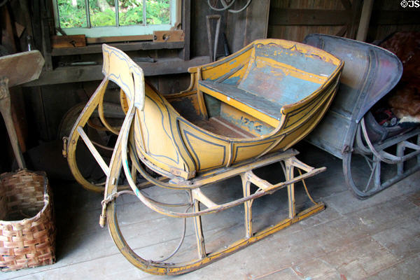 Cutter sleigh (1764) at Millard Fillmore House. East Aurora, NY.