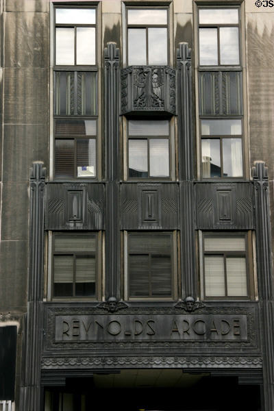 Art Deco facade of Reynolds Arcade (1932) (16 E Main St.). Rochester, NY.