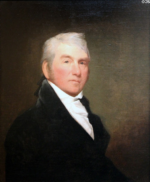 Portrait of Russell Sturgis (c1806) by Gilbert Stuart at Memorial Art Gallery. Rochester, NY.