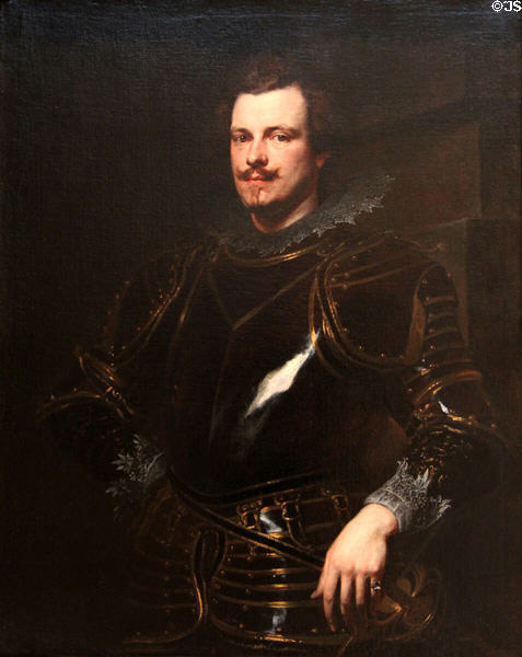 Portrait of Italian Nobleman (1622-5) by Anthony van Dyck at Memorial Art Gallery. Rochester, NY.