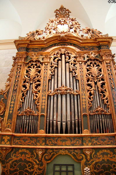Italian Baroque organ (1670-1770) at Memorial Art Gallery. Rochester, NY.
