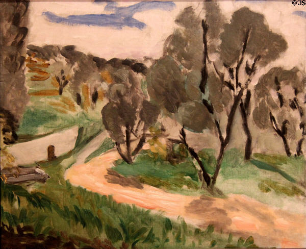 Landscape painting (c1918) by Henri Matisse at Memorial Art Gallery. Rochester, NY.