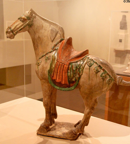 Chinese Terracotta Horse (Tang Dynasty 618-907) at Memorial Art Gallery. Rochester, NY.