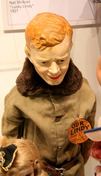 "Lucky Lindy" doll (c1920s) at The Strong National Museum of Play. Rochester, NY.