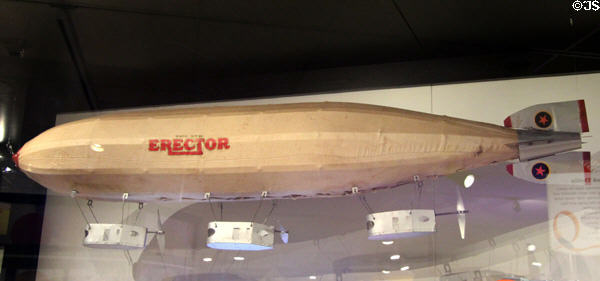 Erector toy blimp at The Strong National Museum of Play. Rochester, NY.