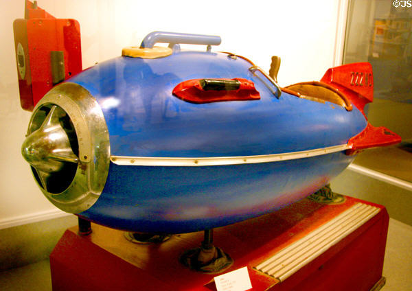 Jet plane stationary ride (1955-60) by NASCO of New York, NY at The Strong National Museum of Play. Rochester, NY.
