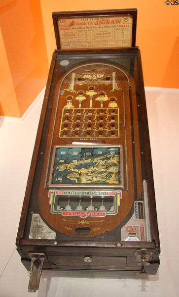 World's Fair Jigsaw pinball machine (1930s) at The Strong National Museum of Play. Rochester, NY.