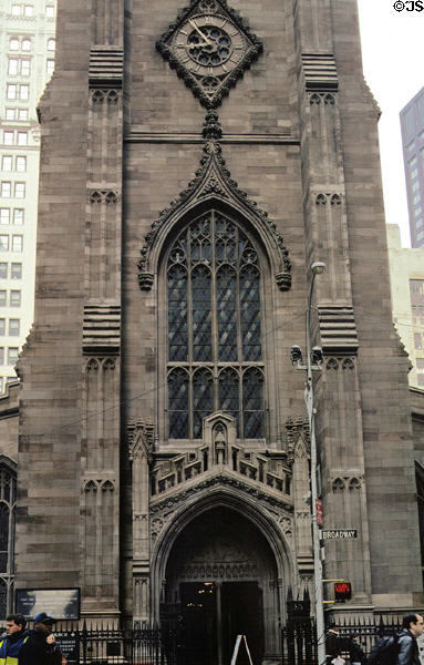 Front of Trinity Church. New York, NY.