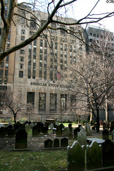 American Stock Exchange (1921) (86 Trinity Place) (16 floors). New York, NY. Style: Art Deco. Architect: Starrett & Van Vleck.