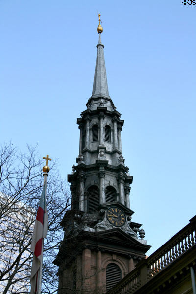 St Paul's Chapel steeple (1794). New York, NY. Architect: James Crommelin Lawrence.