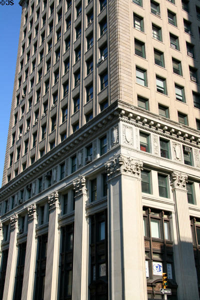 East River Savings Institution Building (1911) (291 Broadway at Reade St.). New York, NY. Style: Classical. Architect: Clinton & Russell.