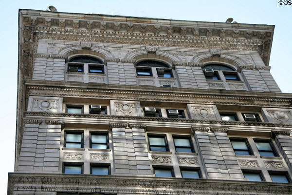 Upper stories of former New York Life Insurance Building. New York, NY.