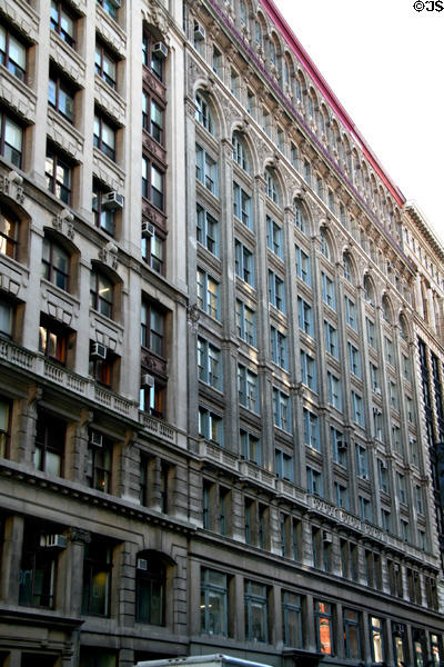 Pair of commercial buildings (596 & 584 Broadway) (1898) (12 floors). New York, NY. Architect: Buchman & Deisler.