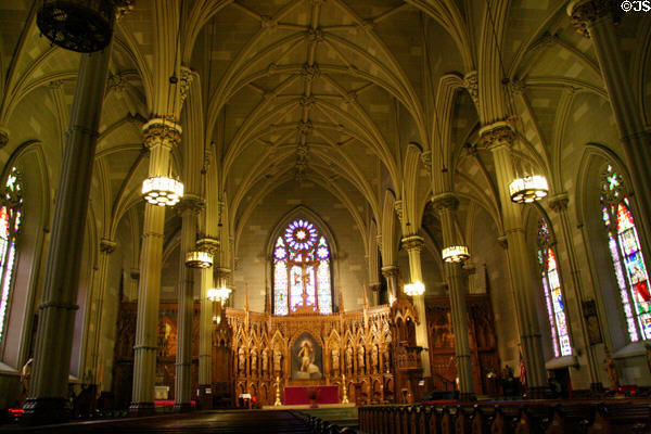 Interior of St. Patrick's Old Cathedral. New York, NY.