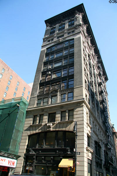 684 Broadway heritage commercial building at Great Jones St. (1904) (12 floors). New York, NY. Architect: Frederick C. Browne.