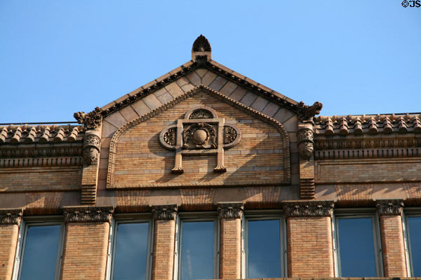 Terra cotta & brick details of 411 Lafayette St. New York, NY.