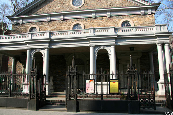 Portico of St. Marks-in-the-Bowery Church (1854). New York, NY. Style: Italianate.