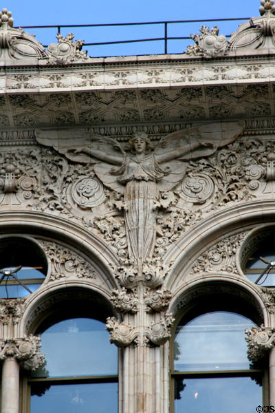Baynard-Condict Building angel under eves by Louis H. Sullivan. New York, NY.