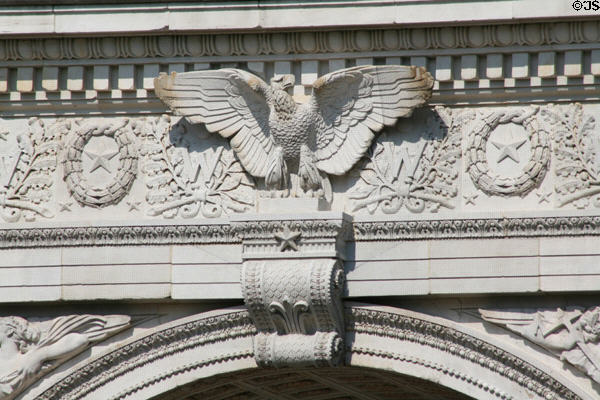 Washington Arch eagle by Philip Martiny. New York, NY.