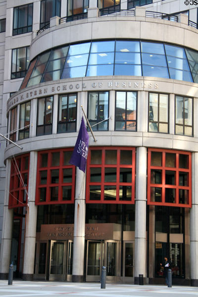 Stern School of Business of Kaufman Management Center at NYU (44 West Fourth St.). New York, NY.