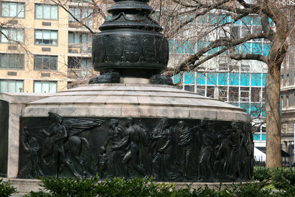 Independence Flagpole base (1926) by Anthony de Francisci in Union Square. New York, NY.