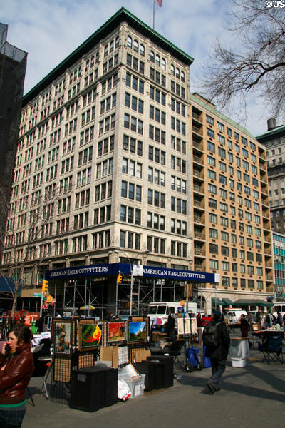 17-19 Union Square West (1913) (12 floors) over art market. New York, NY. Architect: Charles Volz.