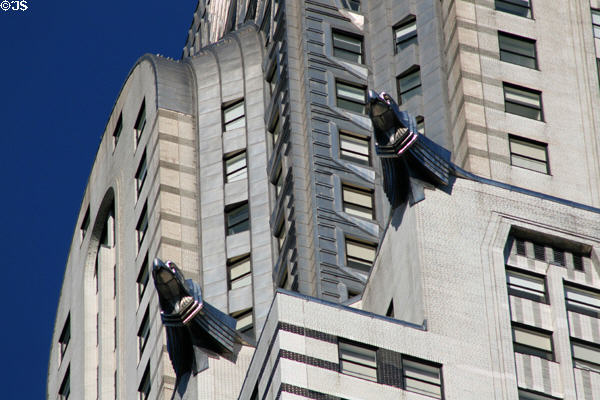 Art Deco Gargoyles of Chrysler Building. New York, NY.