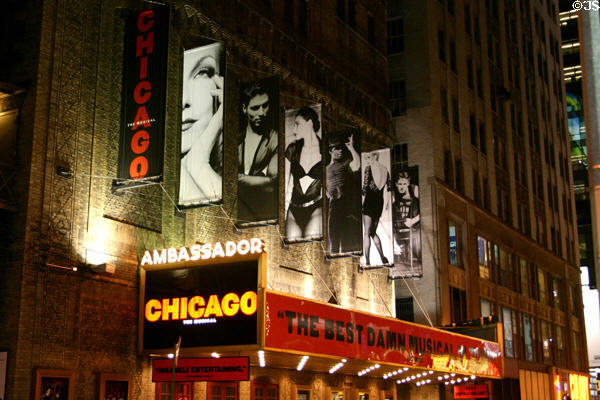 Ambassador Theater (1921) (215-223 W. 49th St. off Times Square). New York, NY. Architect: Herbert J. Krapp.