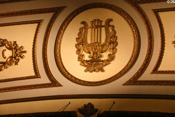 Proscenium decorations in Palace Theater. New York, NY.